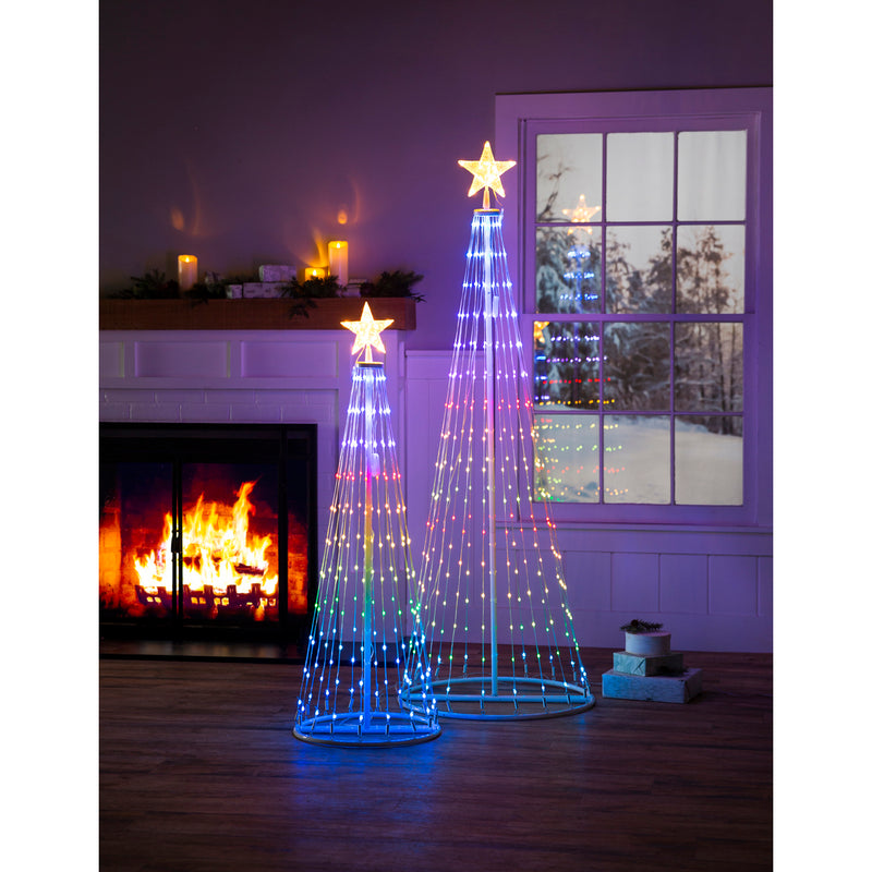 Indoor/Outdoor Cone tree with RGB Lights 47",phu004