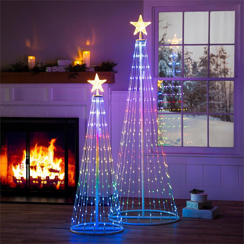 Indoor/Outdoor Cone tree with RGB Lights 47"