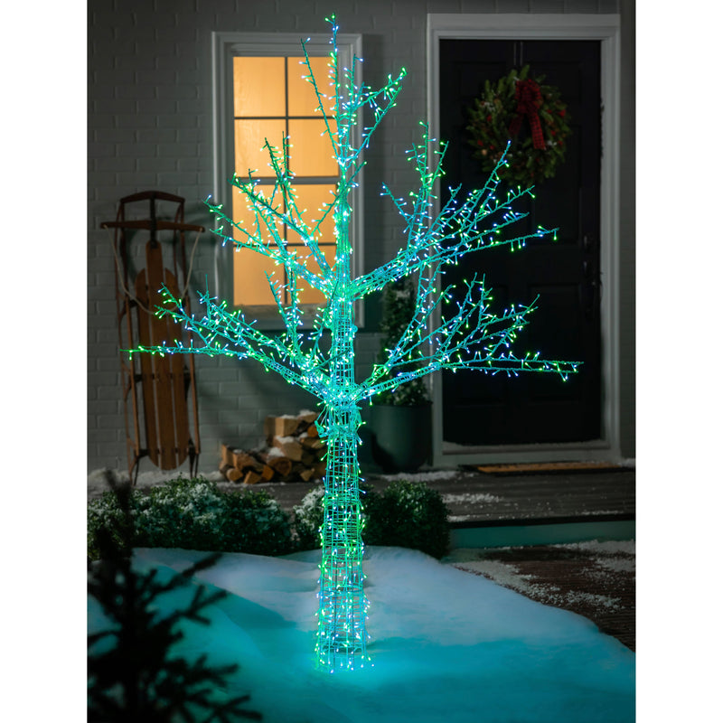 7.25' RGB Everchanging Tree, 1300 Lights,phu027