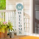 Coastal Porch Leaner Shell Monogram 46" M M