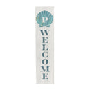 Coastal Porch Leaner Shell Monogram 46" P P