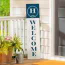 Coastal Porch Leaner Nautical Monogram 46" H H