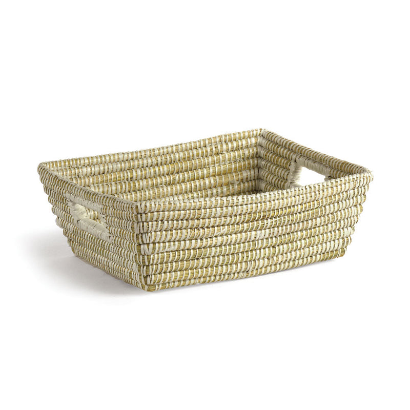 NAPA Home & Garden, RIVERGRASS RECTANGULAR BASKET WITH HANDLES,RG2002W