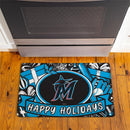 Miami Marlins Holiday PVC Mat, 28"x16"