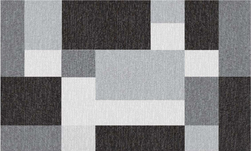 Geo Block Patterned PVC Loop Mat