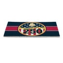 28" x 16" PVC Trapper Mat, US Navy, 250th Anniversary