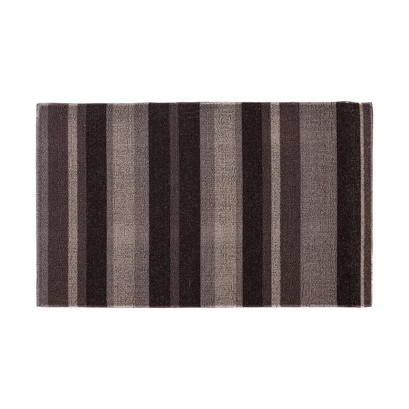 Black & Grey Striped PVC Loop Mat