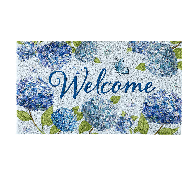 Hydrangea Haven, PVC Trapper Mat 28"x16"