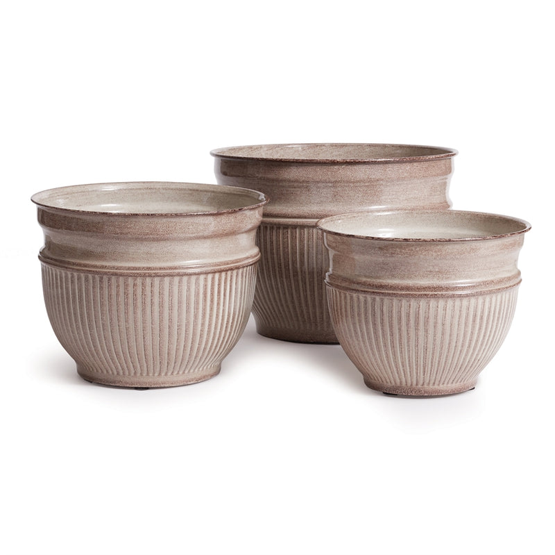 Napa Home Garden, CAMELIA POTS ,SET OF 3 CREAM,rv400cr