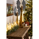 Large Golden Angel with Raised Metal Wings and Praying Hands,sc8720