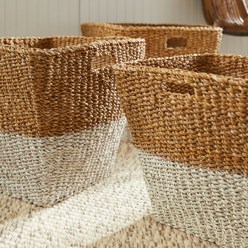 NAPA Home & Garden, SEAGRASS RECTANGULAR STORAGE BASKETS, SET OF 3,SG2026NW