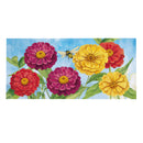 Multicolor Zinnias & Bees Sassafras Switch Mat
