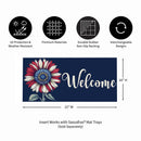 Patriotic Vibrant Sunflower Sassafras Switch Mat