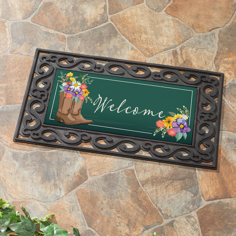 Boots And Bow Floral Sassafras Switch Mat