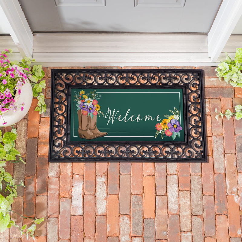 Boots And Bow Floral Sassafras Switch Mat