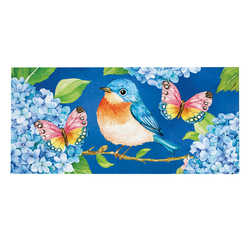Bluebird and Hydrangea Sassafras Switch Mat