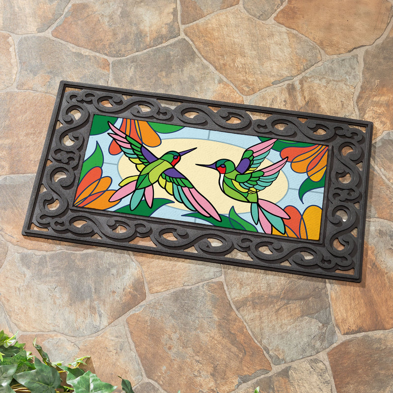 Stained Glass Hummingbirds Sassafras Switch Mat