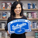 Los Angeles Dodgers USA Embossed Steel Wall Sign, 11" x 17"