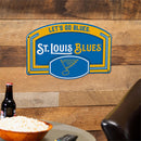 St Louis Blues USA Embossed Steel Wall Sign, 11" x 17"