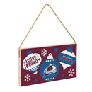 Colorado Avalanche Holiday Wood Wall Sign, 6x11