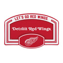 Detroit Red Wings USA Embossed Steel Wall Sign, 11" x 17"
