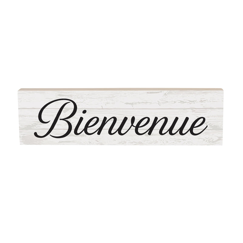 Canada Strong Bienvenue Wood Mantle Sign, Filigree, 18"x5"