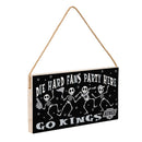 Los Angeles Kings Halloween Wood Wall Sign, 6x11