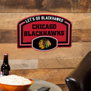 Chicago Blackhawks USA Embossed Steel Wall Sign, 11" x 17"