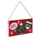 Minnesota Wild Holiday Wood Wall Sign, 6x11