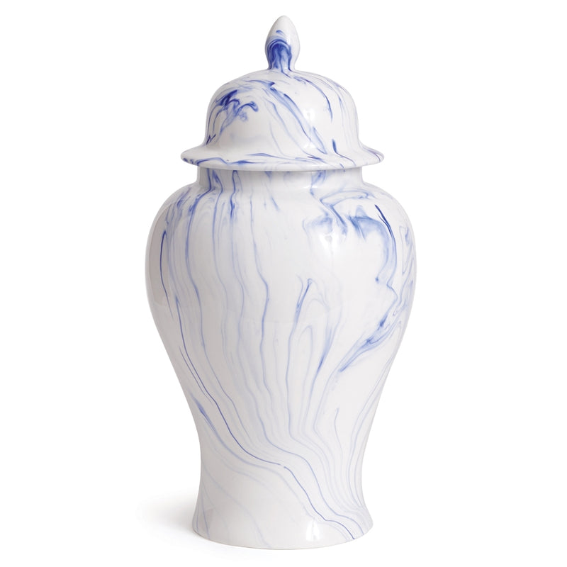 Napa Home Garden, BB MARBLEIZED GINGER JAR LARGE,sn415