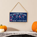 Minnesota Twins Halloween Wood Wall Sign, 6x11