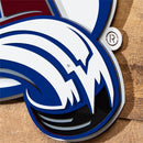 Colorado Avalanche Layered Metal Wall Art