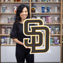 San Diego Padres Layered Metal Wall Art