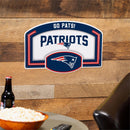 New England Patriots USA Embossed Steel Wall Sign, 11" x 17"