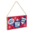 New York Giants Holiday Wood Wall Sign, 6x11