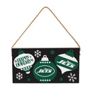 New York Jets Holiday Wood Wall Sign, 6x11
