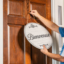 Canada Strong Bienvenue Wood Door Decor, Filigree, 18"