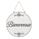 Canada Strong Bienvenue Wood Door Decor, Filigree, 18"