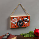 Philadelphia Flyers Holiday Wood Wall Sign, 6x11