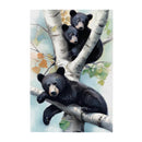 High Country Bear Family Indoor Wall Decor, Wood, Mama and Baby Bears, 24"x16"