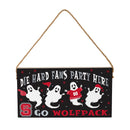 North Carolina State University Halloween Wood Wall Sign, 6x11