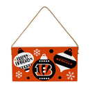 Cincinnati Bengals Holiday Wood Wall Sign, 6x11