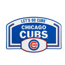 Chicago Cubs USA Embossed Steel Wall Sign, 11" x 17"