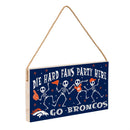 Denver Broncos Halloween Wood Wall Sign, 6x11