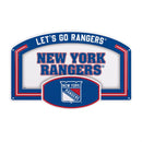 New York Rangers USA Embossed Steel Wall Sign, 11" x 17"