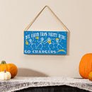 Los Angeles Chargers Halloween Wood Wall Sign, 6x11