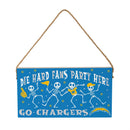 Los Angeles Chargers Halloween Wood Wall Sign, 6x11
