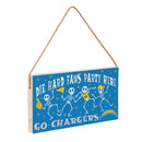 Los Angeles Chargers Halloween Wood Wall Sign, 6x11