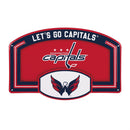 Washington Capitals USA Embossed Steel Wall Sign, 11" x 17"