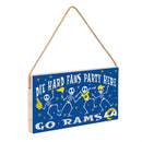 Los Angeles Rams Halloween Wood Wall Sign, 6x11